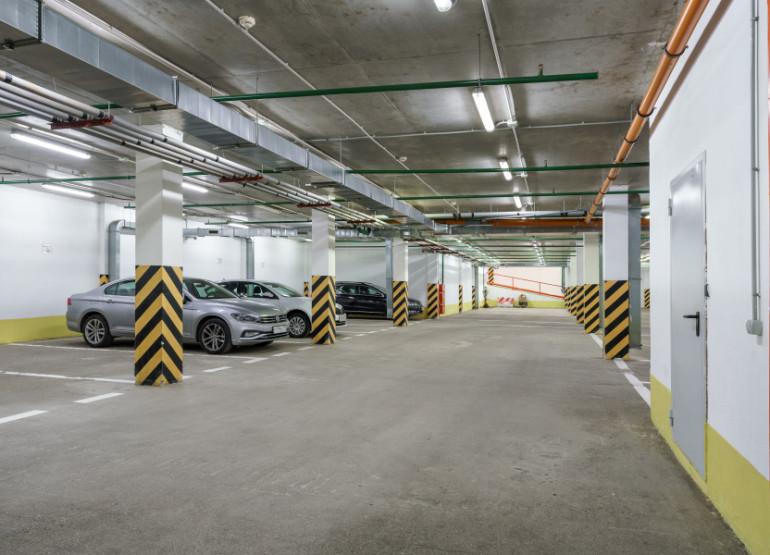 Новая Рига: Вид паркинга
