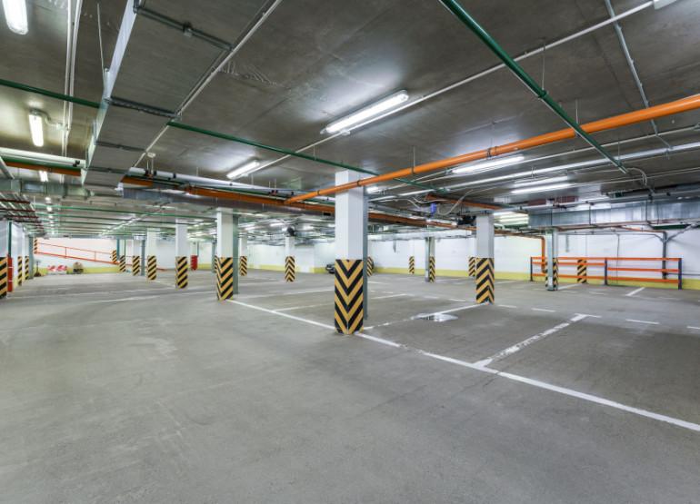 Новая Рига: Вид паркинга